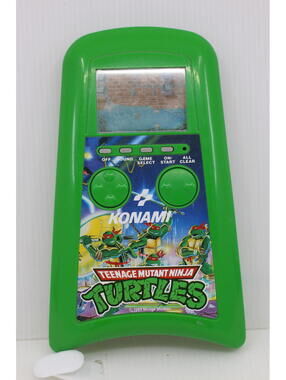 Teenage Mutant Ninja Turtles Handheld LCD Console Konami 1989 TESTED & WORKS